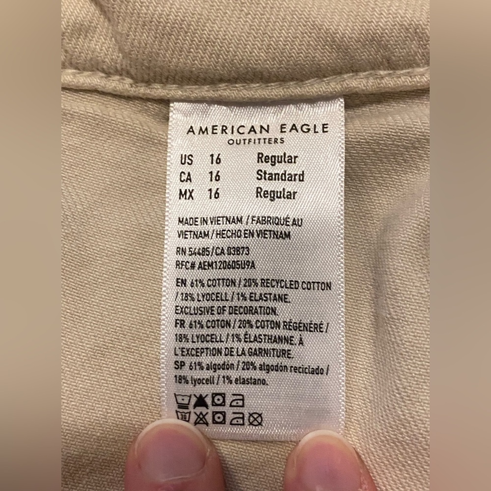 American Eagle Outfitters Dreamy Drape Baggy Wide Leg High Rise Pants sz 16 - Picture 5 of 9